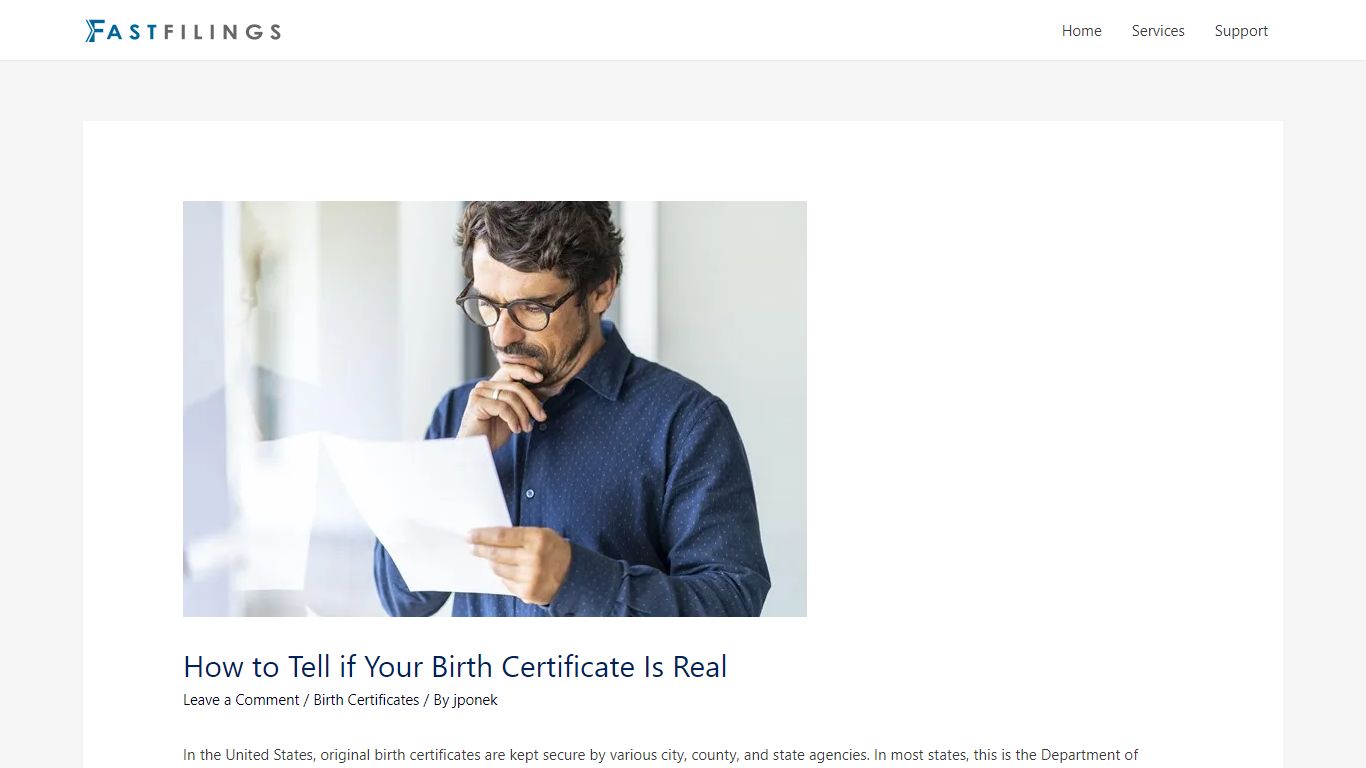 How to Tell if Your Birth Certificate Is Real | Fast Filings